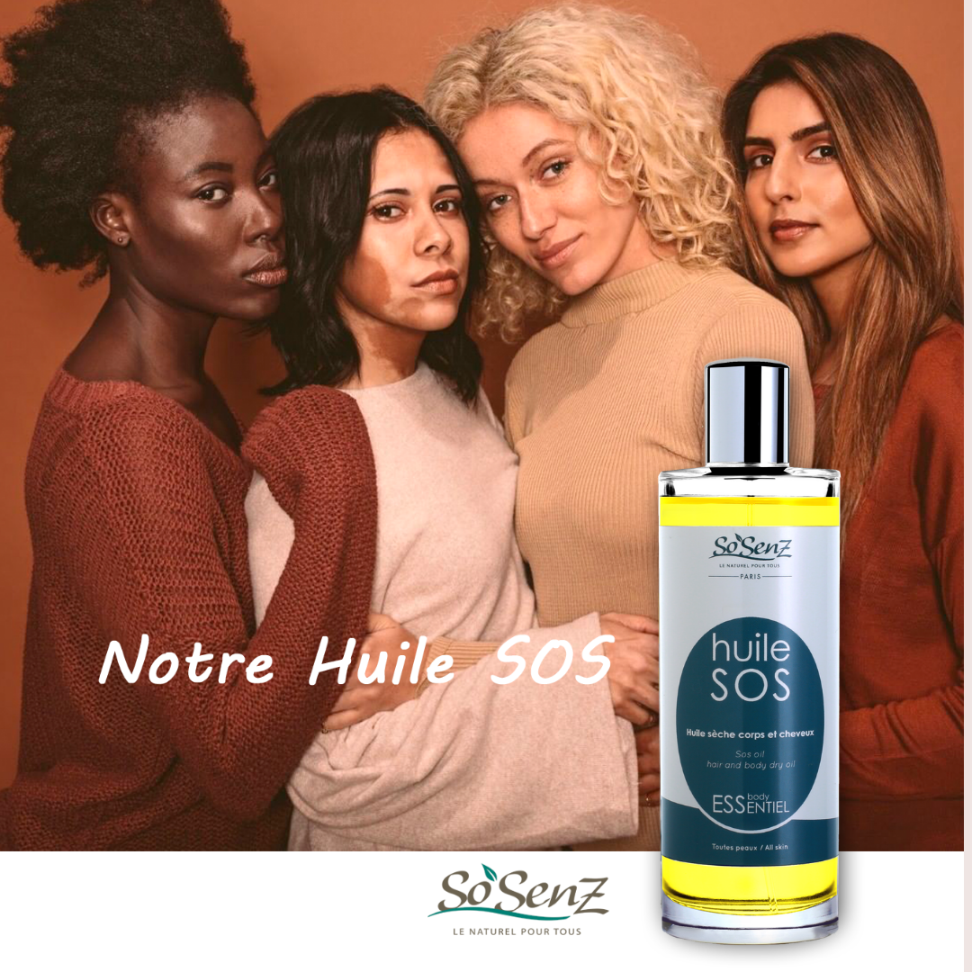 Huile SOS - Huile sèche corps et cheveux 100ML – Image 2