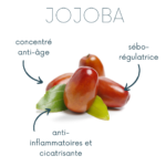 Huile de jojoba dans l'Huile sèche "SOS" So'Senz<span style="font-size: 16px;">L'huile de jojoba est réputée pour ses nombreux bienfaits pour la peau. Tout d'abord, elle est très bien tolérée par tous les types de peau, y compris les peaux sensibles, car elle est non comédogène et non irritante. Elle équilibre la production de sébum de la peau, régulant ainsi les peaux grasses et aidant à hydrater les peaux sèches.</span><span style="font-size: 16px;">Grâce à sa composition riche en acides gras essentiels, en vitamines E et B, ainsi qu'en minéraux, l'huile de jojoba nourrit en profondeur la peau. Elle pénètre rapidement dans les couches supérieures de l'épiderme, offrant une hydratation intense et un soulagement pour les peaux sèches, rugueuses ou déshydratées. Elle renforce également la barrière cutanée, protégeant ainsi la peau des agressions extérieures et en améliorant son élasticité.</span><span style="font-size: 16px;">L'huile de jojoba possède parallèlement des propriétés apaisantes et anti-inflammatoires, ce qui en fait un excellent soin pour les peaux sensibles ou sujettes aux irritations. Elle aide à calmer les rougeurs, les démangeaisons et les irritations cutanées, et peut même être utilisée pour soulager les coups de soleil légers.</span>